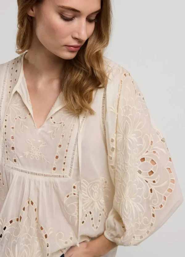 Vrouwen Summum Woman Blouses | Broderie Anglaise Top