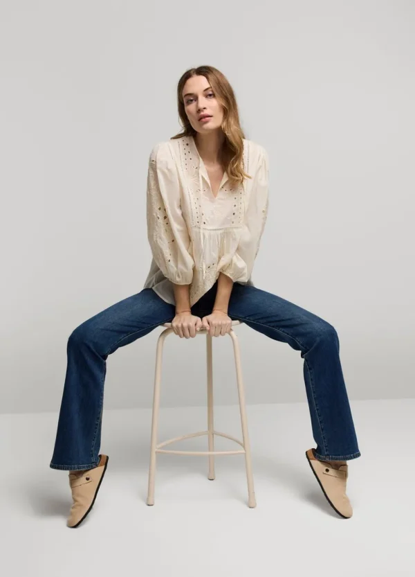 Vrouwen Summum Woman Blouses | Broderie Anglaise Top