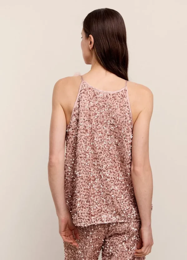 Vrouwen Summum Woman Tops & T-Shirts | Singlet Met Pailletten